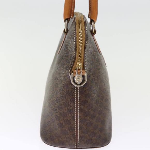CELINE Macadam Canvas Hand Bag PVC 2way Brown Auth 75627 - Picture 3 of 16